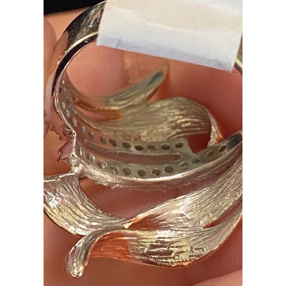 Wrap Ring Size 6.5 CZ or Glass Sterling Silver 925 Women Semi-Precious Stone - Picture 7 of 10